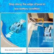 EliteBloom Robotic Pool Cleaners,mxso-Parking, Rechargeable Cordless Pool Vacuum Lasts 110 Mins,w/Strong Suction & Easy Access Filter Canister for Above Ground Pools