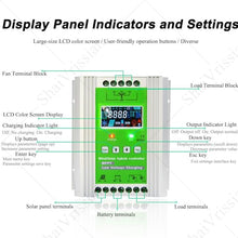 Wind Solar Hybrid Controller,Multifunctional Charge Controller,Mppt Boost Charging,Wind Turbine and Solar Power,for Renewable Energy,Wind Turbine and Solar Power W800/S600W-48V