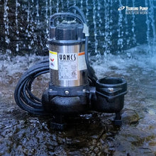 Tsurumi Pump 12PN | Submersible Pond Pump/Waterfall Pump | 1 HP, 115V, 3 in Discharge | Low Head/High Volume Water Pumps Ideal for: Water Features, & Formal Fountains | 133 GPM / 8000 GPH