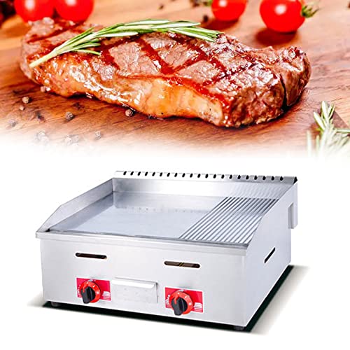 YXCUSAM Commercial Gas Griddle,Restaurant Burger Grill,Outdoor Gas Griddle,for Parties and Camping (722)