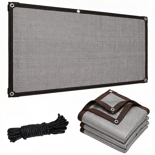 LJTGFHP 90% Sun Shade Cloth, 25 x 27 FT Pergola Shade Cover Canopy with Grommets, Sun Screen Fabric Tarp for Patio, Outdoor, Garden, Backyard, Gray