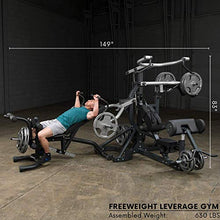 Body-Solid Free-Weight Leverage Gym with Squat Attachment Black