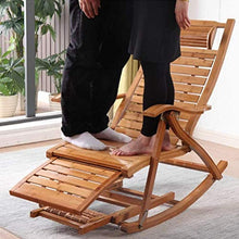 Foldable Rocking Chair with Cushion Foldable Lounge Chair Outdoor Pool Reclining Garden Chair for Patio Poolside and Camping Max.250kg