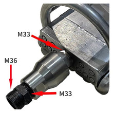 Bolisila M33 Internal Thread Cleaning Vehicle High-Pressure Nozzle 170L~600L/min Sewage Dredging High-Pressure Tugboat Shaped Nozzle(M33 170L)