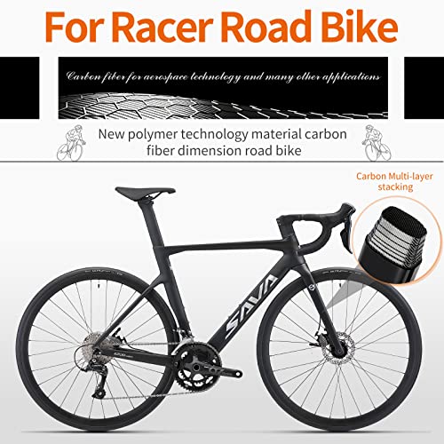 SAVADECK Carbon Disc Road Bike Black