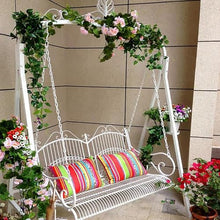 Wrought Iron Outdoor Swing, Double Balcony Hanging Chair, Hanging Basket, Garden and Indoor Rocking Chair, Wedding Decorations