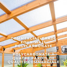 Backyard Discovery Willow 9' x 6' Cedar Greenhouse Kit with Exhaust Fan, Windows, and Staging Shelves Light Brown