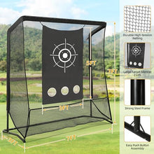 DWVO Golf Hitting Net with Steel Frame Black