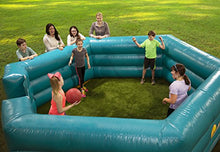 SCS Direct Inflatable Gaga Ball Pit 15' Court with Electric Air Pump Blue