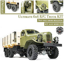 Kingkong RC 1/12 Scale CA30 6x6 Soviet Truck Metal Chassis KIT Multicolour