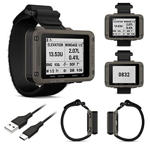 Wearable4U Garmin Foretrex 901 Wrist-Mounted GPS Navigator Bundle with Strap, Ballistic Edition
