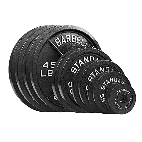 NEXO Fitness Steel Olympic Plates 265lb Set Black