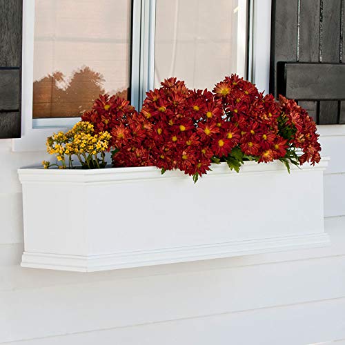 Generic 72 Inch XL Laguna Cleat Mount Window Box White