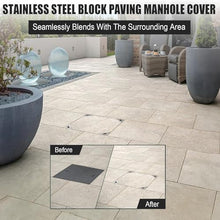 WXPWAMZ Stainless Steel Inspect Cover2.6 Ton Load CapaciManhole Cover for Roads Plazas and Patios (30 x 70 cm)