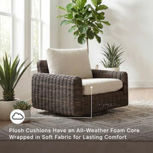 Signature Design by Ashley Kimora Outdoor Swivel Wicker Patio Glider Chair
