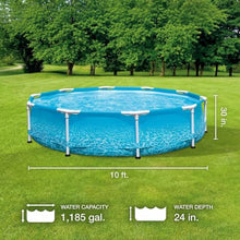 10' x 30" Steel Metal Frame Swimming Pool