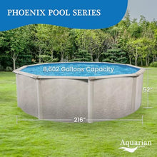 Aquarian Phoenix Round Above Ground Swimming Pool, 18' x 52