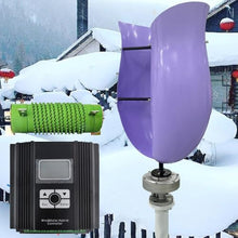 ZHOZHUT 12V / 24V / 48V Vertical Axis Wind Turbine 1500W / 3000W Wind Turbine Generator Kit with Controller and Unloader, Low Noise High Efficiency Maglev Generator for Gardens, Rooftops,3000w,12V