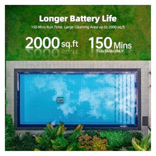 Robotic Pool Vacuum for Inground Pools: Cordless Robot Cleaners 180W Suction Auto Vacuums Wall