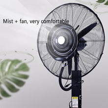 Outdoor Misting Fan Commercial Oscillating Fan For Patio; Heavy Duty Industrial Floor Fan,Spray Fan For Backyards, Patios And More, Super Strong Windl; Indoors/Outdoors.，Adjustable 750mm (30in)
