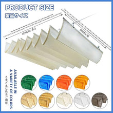 JHIAADEY Retractable Pergola Shade Cover，Sliding Wave Shade，Shape Design for Sunblock Thermal Insulation ，UV Protection Retractable(W:2.6m/102in*L:14m/46ft)
