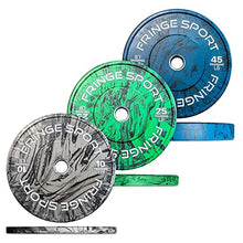 FringeSport Bumper Plates Set - Tie-Dye Tiger Stripe