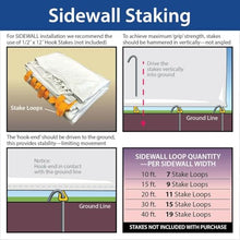 TentandTable 15' x 15' Premium Blockout Sidewall Kit for High Peak Canopy Tents White