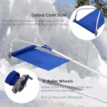JYXYXSCP Snow Shovel Snow Roof Rake,21 FT Adjustable Aluminum Roof Snow Removal Tools,w/Wheels & Oxford Slide, Extendable Anti-Slip Handle, w/3-Inch Hub