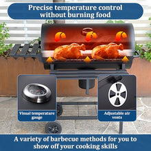 YUEWO Charcoal Grill Offset Smoker kit Barrel BBQ Grill & Smoker with Spacious Cooking Area for Outdoor, Backyard, Patio, Camping, Parties​