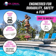 Global Pool Products 6' Sand Diving Board Replacement for Inground Swimming Pools GPP-DB-GX6-S