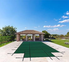 WaterWarden Inground Pool Safety Cover 20’ x 40’ with Center End Step, 15-Year Warranty, UL Classified to ASTM F1346, Triple Stitched for MAX Strength, Abrasion Resistant, Hardware Included Green Mesh