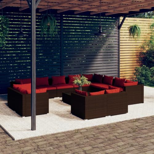 AMBERARD Garden Lounge Set Brown Furniture Set