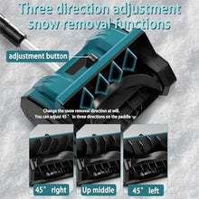 2-Battery Cordless Snow Blower, Electric Snow Shovel Clearing Path, Adjustable Handle for Easy Storage, Ideal for Driveway, Deck, Patio, Farm
