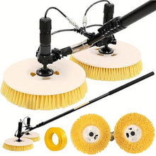 Lissontine Solar Panel Cleaning Brush, Automatic Outdoor Window Glass Solar, Electric Water Fed Kit, Extendable Water Fed Pool Cleaning Brush and Other Cleaning Activities 3.5M-Battery