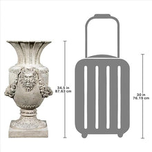 Design Toscano Greek Pan of Olympus Architectural Garden Urns Set of Two Roman Stone