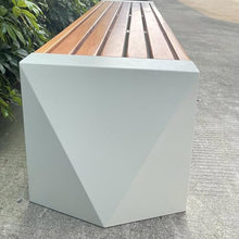 HEAIQI Porch Chairs Garden Bench Park Chair Outdoor Stainless Steel Bench Courtyard Solid Wood Bench Outdoor Anti-Corrosion Wood Plastic Wood Leisure Iron Seat Outdoor Bench Garden Bench