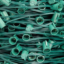 Novelty Lights 1,000 Feet C7 E12 Socketed Wire Spool, 12 Inch Spacing