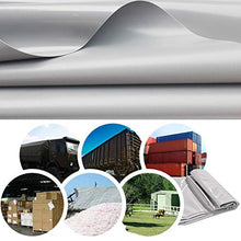Tarpaulin Waterproof Fire/Moisture Proof Trailer Cover Metal Eyelet Outdoor Garden Furniture Cover, 42 Sizes (Color : White, Size : 5x10m)