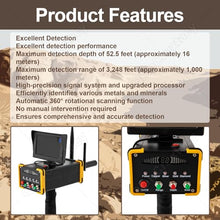 QianCruxtacy Gold Detector Underground,324.8 Ft Range Gold Finder,Ground Penetrating Radar Scanner,Automatic Rotation Scanning,Abs Engineering Material,for Gold Silver Copper Diamond