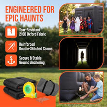 Giant Inflatable Black Maze Halloween Haunted House 11x4x2m