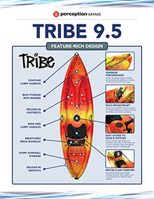 Perception Kayaks Tribe 9.5 Sit on Top Recreational Kayak Sunset