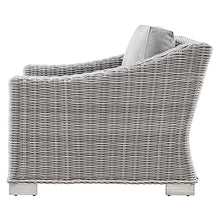Lounge Sectional Sofa Chair Set, Rattan, Wicker, Grey Gray, Modern, Outdoor Patio Balcony Bistro
