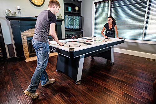 Atomic Blazer 7’ Air Hockey Table White & Black