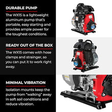 Honda WX15 1.5-Inch General Purpose Gas Powered Water Pump (WX15TA)