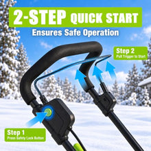 Snow Blower Cordless, 40V Snowblower Battery Powered 3500 W Brushless Motor, 20" Path, 25ft Max Throw, LED Lights for Driveway and Entryway