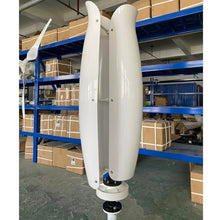 ZHOZHUT 3000W Magnetic Levitation Wind Turbine 12V / 24V / 48V Wind Turbine with Controller and Unloader, No Noise Vertical Axis Wind Turbine Generator for Home, Street Lighting,White,3000W12V