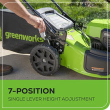 Greenworks 48V (24V x 2) 20in Push Lawn Mower, (2) 4.0 Ah Batteries Kit