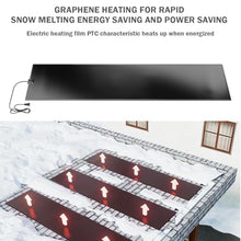 Erxewim Electric Snow Melting Mats for Easy Outdoor Installation, Fast & Efficient Snow Removal, Low-Temperature Resistant, Energy-Saving Walkway Heating Solutions (Black C)