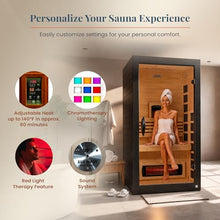 DYNAMIC SAUNAS Santorini Full Spectrum Infrared Sauna w/Red Light Therapy