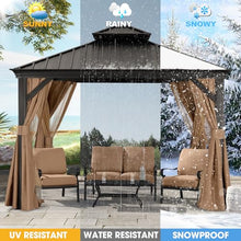 ABCCANOPY Hardtop Gazebo 10x10 Beige